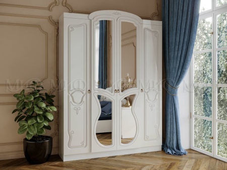 Шкаф 4-х Створчатый Маруся МДФ (Ш-1632 х В-2227 х Г-540 мм)/Разные Цвета